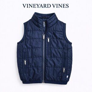 Vineyard Vines Boys Quilted Puffer Vest Navy Size 2T
